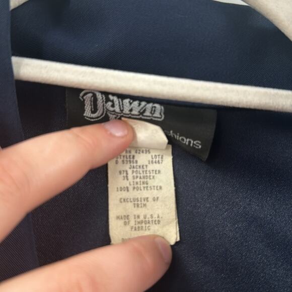 Vintage dawn joy navy fitted jacket - Picture 4 of 6